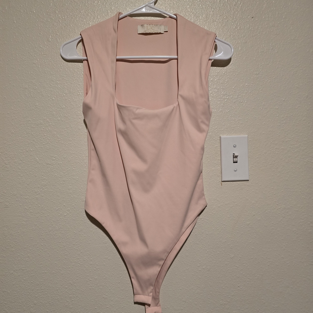 Pink Sleeveless Bodysuit